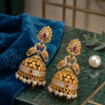 Traditional Antique Peacock Jhumka Earrings
